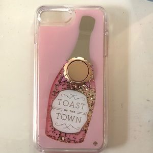 Kate spade champagne glitter case IPhone 8 Plus